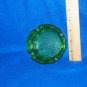 Vintage Ash Tray Depression Glass Green Polygon Ashtray