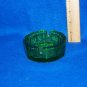 Vintage Ash Tray Depression Glass Green Polygon Ashtray