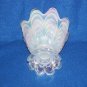 Fenton Opalescent Vase Hand Made Art Glass W/ Paper Tag