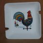 Vintage Berggren Ash tray Rooster Folk Art Ashtray