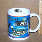 Classic Woody Car Coffee Mug Hawaiian Design Mint Cond