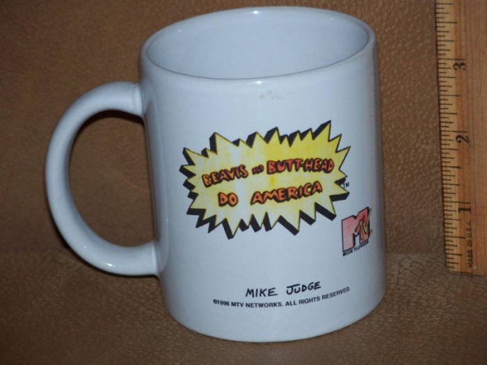 1996 Beavis & Butthead Do America MTV Cornholio Mug