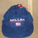 Miller Brewing Co. Embroidered American Flag Hat Cap MWT