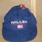 Miller Brewing Co. Embroidered American Flag Hat Cap MWT