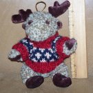 Hugfun Sweater Moose Christmas Ornament 2000 6"