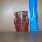 Vintage Cowboy Style Shot Glass Leather Case Longhorn