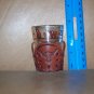 Vintage Cowboy Style Shot Glass Leather Case Longhorn
