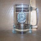 Golfing Clear Glass & Pewter Mug Stein - Sand Trap!