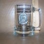 Golfing Clear Glass & Pewter Mug Stein - Sand Trap!