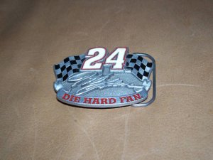 1997 Jeff Gordon Pewter 24 Die Hard Fan  Belt Buckle