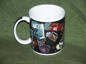 Unique Black and White Starbucks Coffee mug