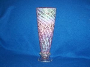 Beautiful Hand Crafted Blown Art Glass Vase 12" Tall