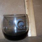 Rare VTG Los Angeles LA Rams NFL Round  Glass Cup
