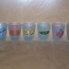 Six Flags Rides Shot Glasses Set SIX Goliath Viper Etc.