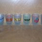 Six Flags Rides Shot Glasses Set SIX Goliath Viper Etc.