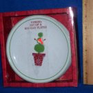 Starbucks Christmas Holiday 6" Plates Set of 4 NIB