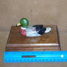 Vintage Price Products Wooden Card Case Mallard Duck