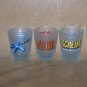 Six Flags Rides Shot Glasses Set SIX Goliath Viper Etc.