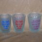 Six Flags Rides Shot Glasses Set SIX Goliath Viper Etc.