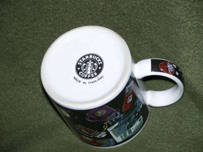 Unique Black and White Starbucks Coffee mug