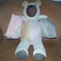 HTF Suede Bear with Leather USA  American Flag Jacket