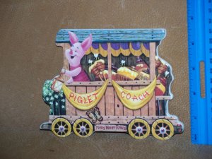 Piglets First Class Coach Plate Poohs Hunny Express
