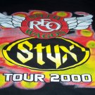 2000 Styx and REO Speedwagon Tour Shirt Size L
