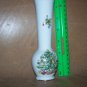 Lefton China CHRISTMAS TREE Vase with Orig. Sticker