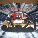 Rare Iron Maiden 1990 Deaf Sentence Tie Dye Shirt XL