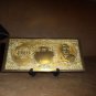 Vtg 1972 Nippon Ginko Japanese 10000 Yen 24K GoldPlated