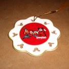 2008 Disney Disc Ornament MICKEY MINNIE DONALD GOOFY 4"