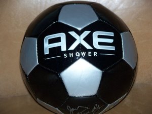AXE Ad Clean Ur Balls Jamie Kennedy Signed Soccer Ball