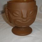 Vintage Tiki Mug 2 Sides Frown / Smile Footed Hawaiian