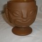 Vintage Tiki Mug 2 Sides Frown / Smile Footed Hawaiian