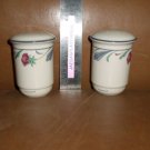 Lenox China POPPIES ON BLUE Salt & Pepper Set 3.25"