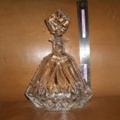 Elegant Crystal Triangle Decanter OLYMPIC 11" NWT