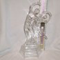 Italian Art Deco Crystal Two Dancers Over 10" Tall