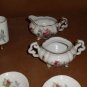 Lefton China ELEGANT ROSE Ash Trays Cigarette Holder