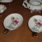 Lefton China ELEGANT ROSE Ash Trays Cigarette Holder