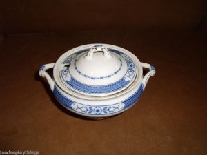 F. Winkle Whieldon Ware BEVERLEY Lidded Sugar Sm Chip