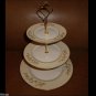 Franciscan ACACIA 3 Tier Server Cake Stand Plate Snack Tray