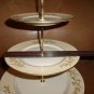 Franciscan ACACIA 3 Tier Server Cake Stand Plate Snack Tray