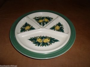 West German Goebel SAVOY Divided Plate Rare Piece 9.25"