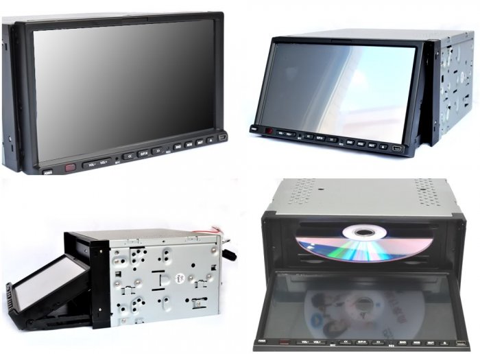7 DVD GPS NAVIGATION CAR STEREO TOUCH SCREEN DOUBLE DIND719