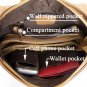 Genuine Leather Estival Lady Khaki Handbag Evening Bag HOBO