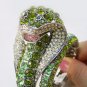 Green King Cobra Crystal Bracelet
