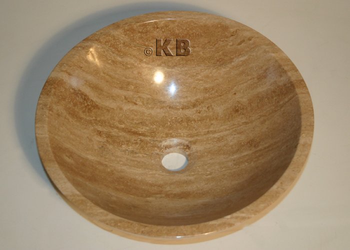 Bathroom Travertine Stone Vessel Vanity Sink Bowl 29B