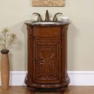 24" Alexandra - Bathroom Vanity Single Sink Cabinet (English Chestnut Finish) 0135