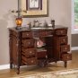 48" Eva - Bathroom Vanity Single Sink Cabinet Stone Top (Dark Cherry Finish) 0151