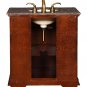 33" Monica - Bathroom Single Sink Vanity Granite Stone Top Cherry Finish Cabinet 0206